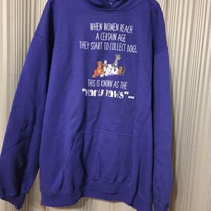 Purple Women's Hoodie with Fun Graphic